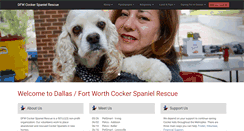 Desktop Screenshot of dfwcockerrescue.org